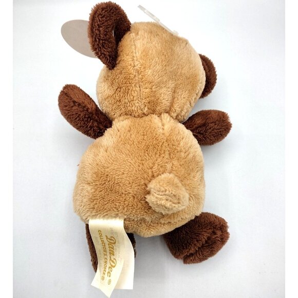 Chocolate Scented Teddy Bear Dan Dee Hang Tush Tag Red Ribbon 2018 7" Plush - Picture 9 of 11